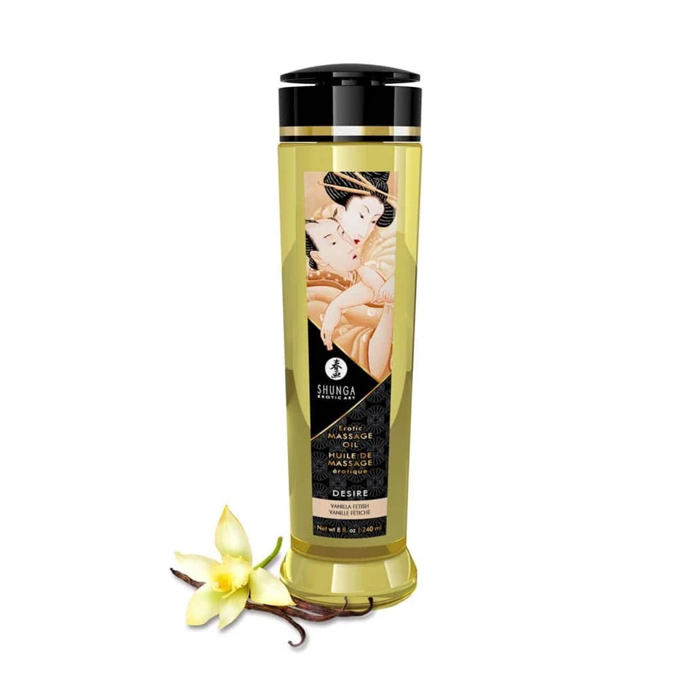 EROTIC MASSAGE OIL 240 ml / 8 oz VANILLA