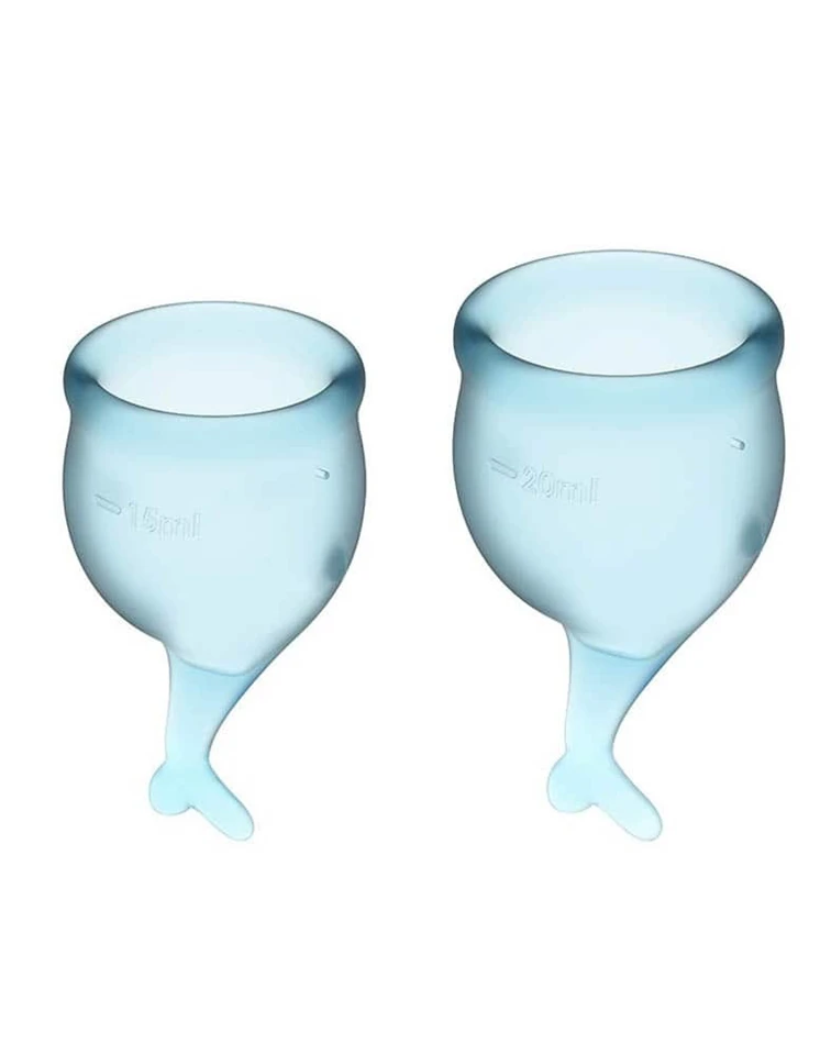 Feel confident Menstrual Cup (light blue)