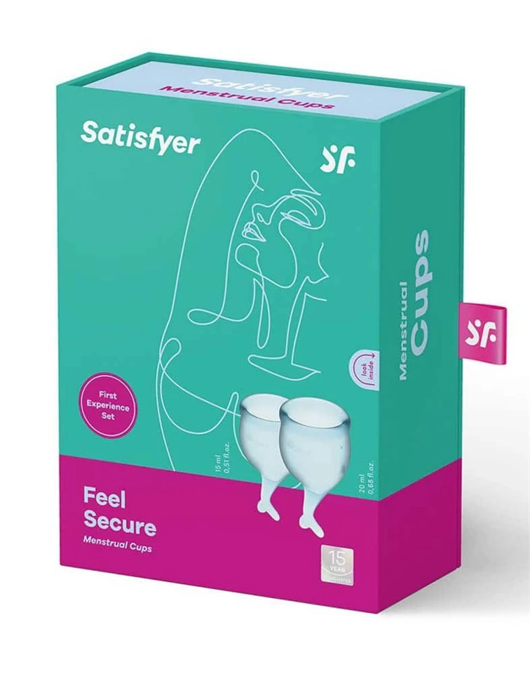 Feel confident Menstrual Cup (light blue)