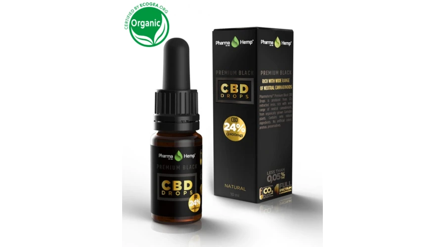 Pharmahemp Premium Black CBD olaj 24%