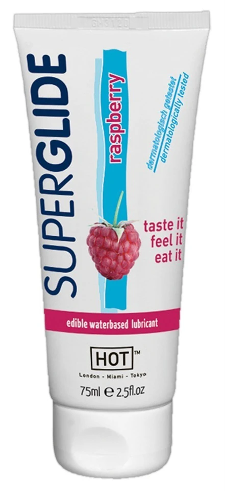 HOT Superglide Málna - ehető síkosító