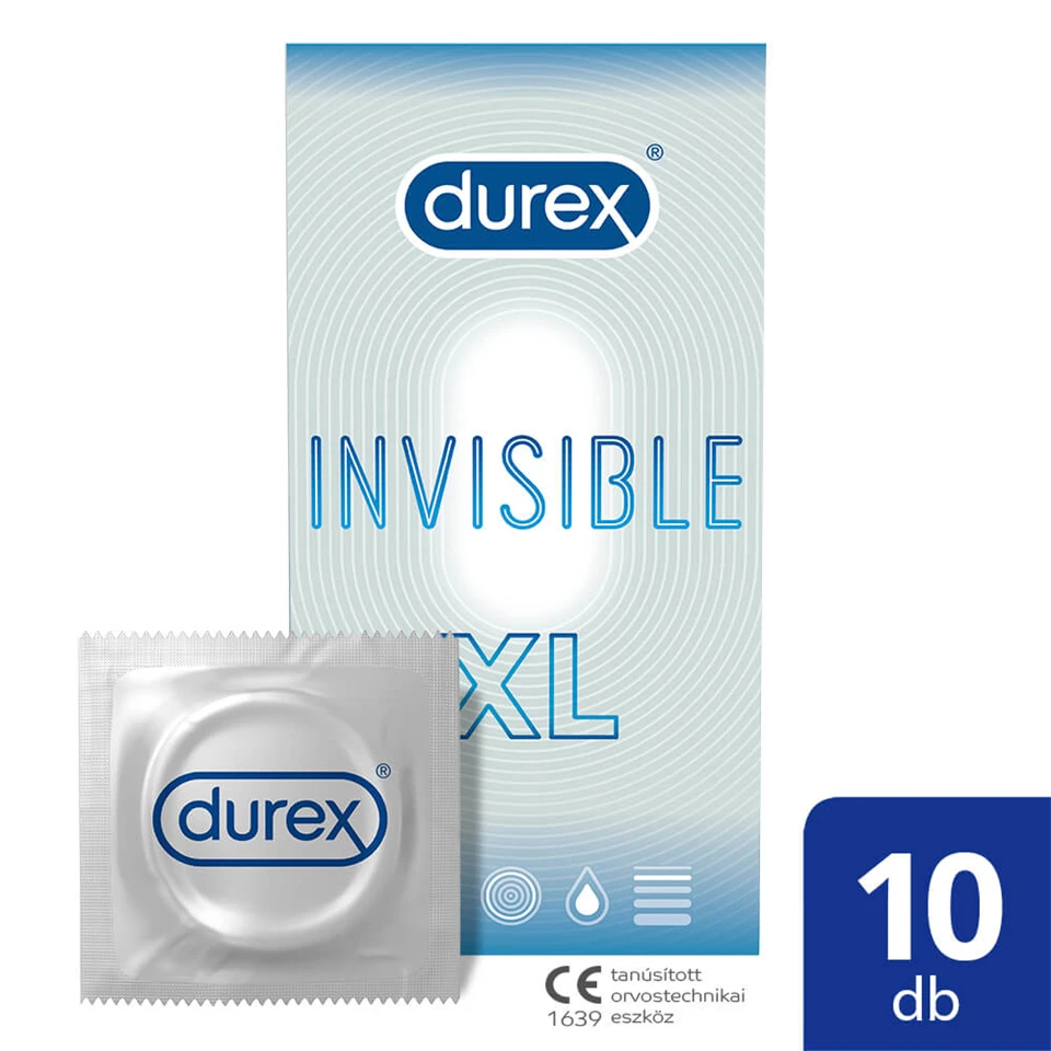 Durex Invisible XL - extra nagy óvszer