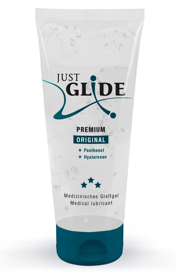 Just Glide Premium Original - vegán, vízbázisú síkosító