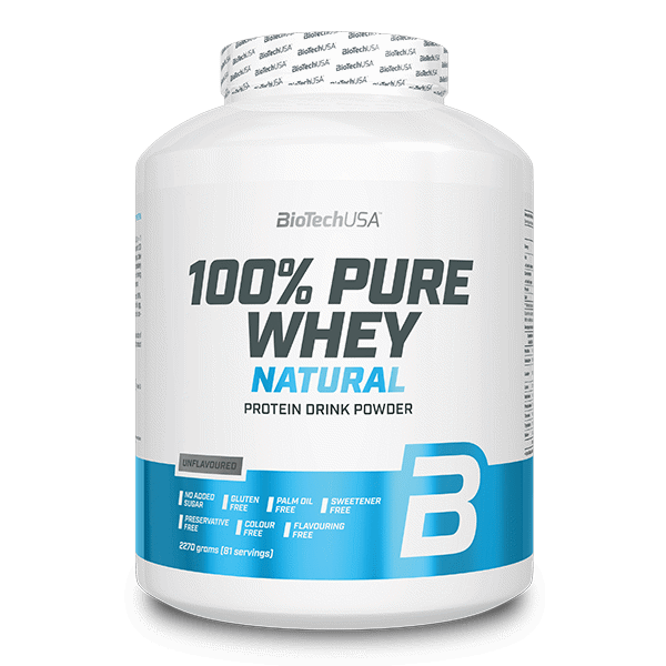 100% Pure Whey Natural tejsavófehérje-koncentrátum italpor -