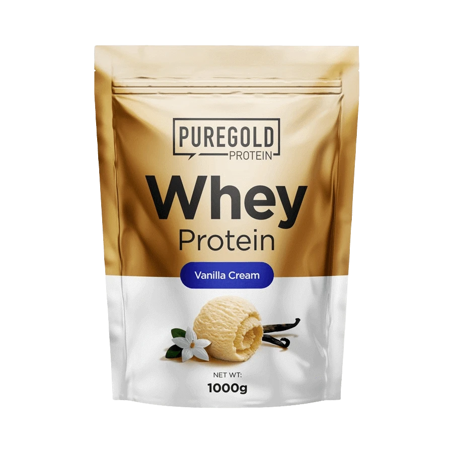 Whey Protein fehérjepor - 1 000 g - PureGold - vanília