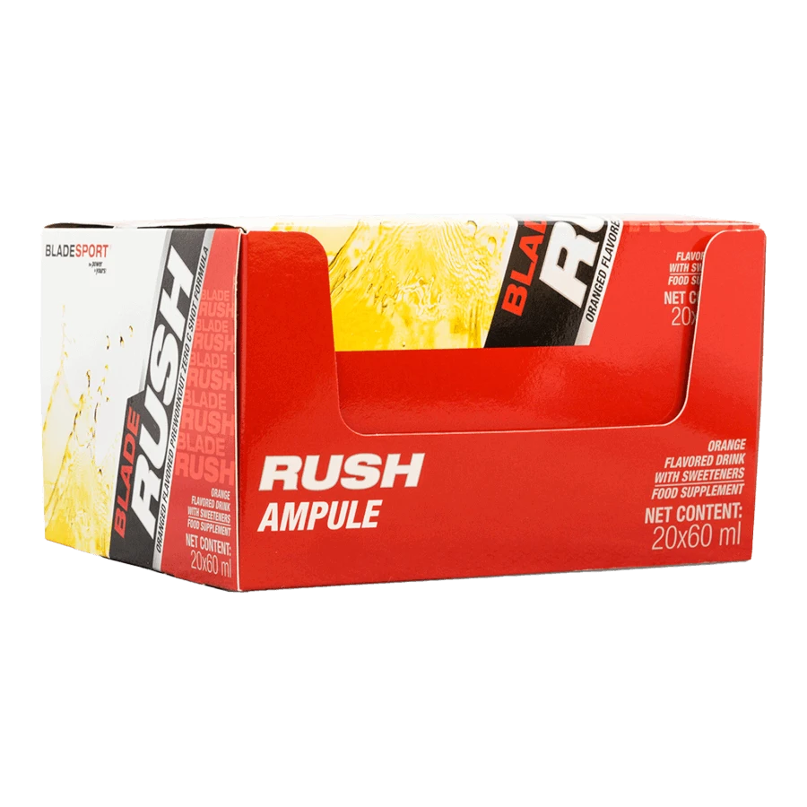 RUSH Pre-Workout Shot - 20x60 ml - narancs - Blade Sport