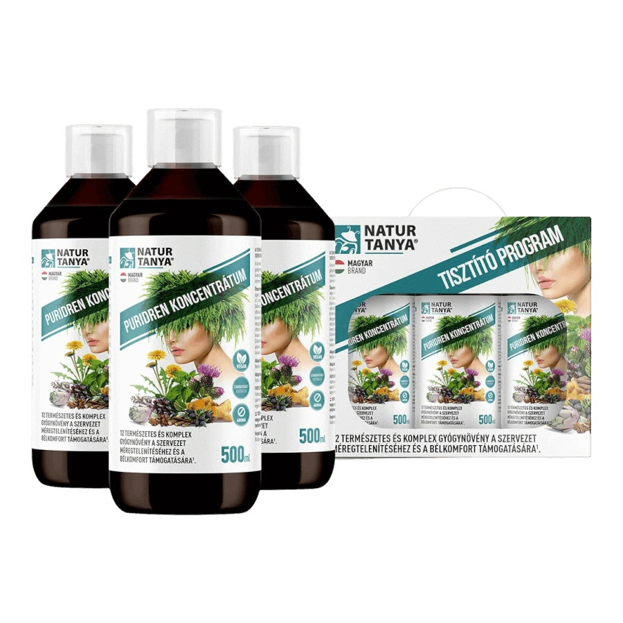 60 napos Tisztító Program - 3x 500 ml - Natur Tanya