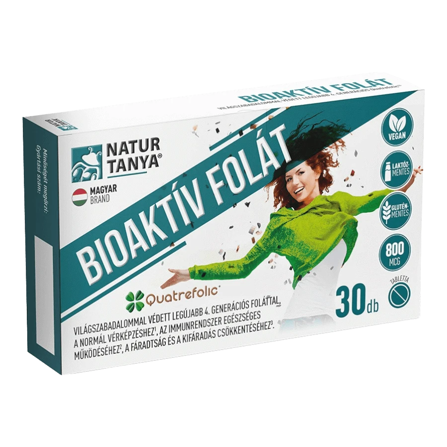 Bioaktív folát - 30 tabletta - Natur Tanya