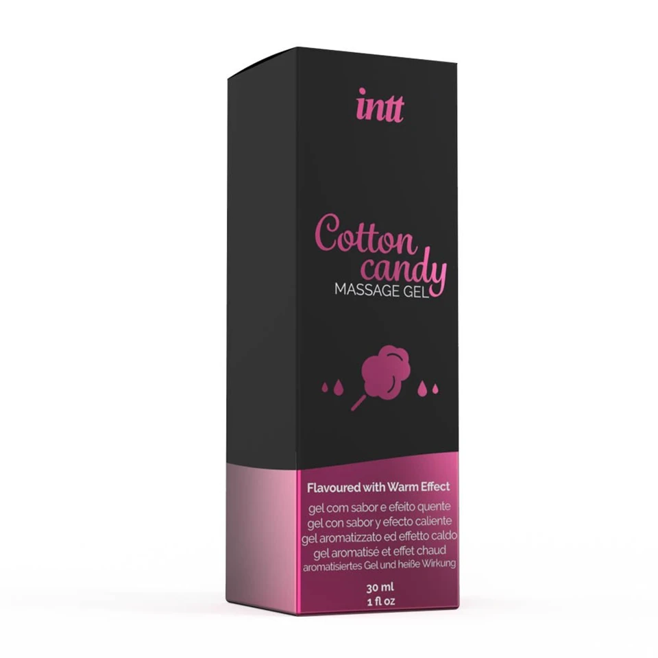 MASSAGE GEL COTTON CANDY GLASS BOTTLE 30ML + BOX