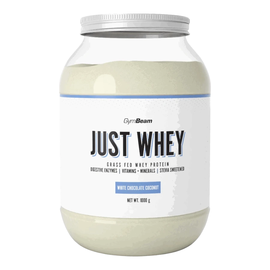 Just Whey fehérje - 1000 g - fehércsoki kókusz - GymBeam