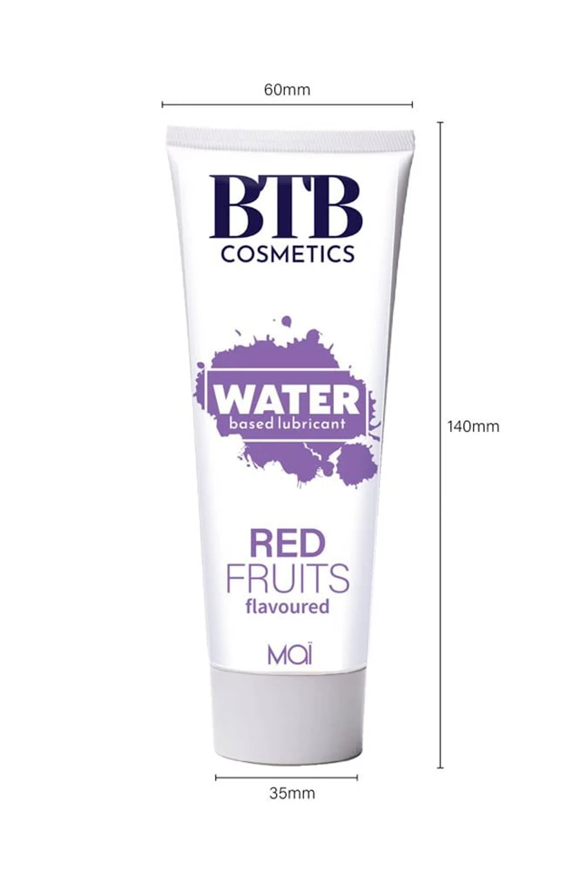 BTB WATER BASED FLAVORED RED FRUITS LUBRICANT 100ML