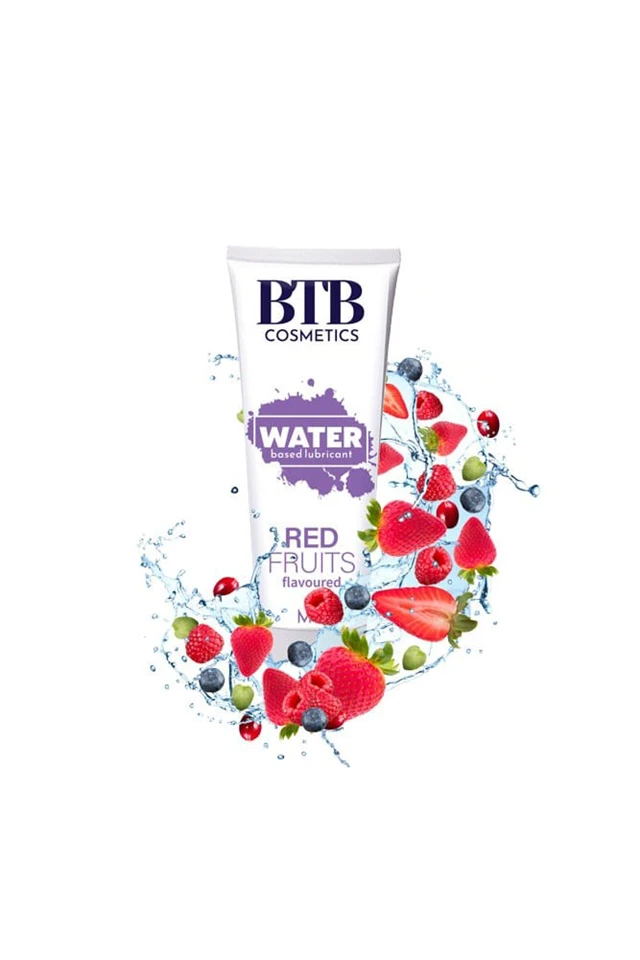 BTB WATER BASED FLAVORED RED FRUITS LUBRICANT 100ML