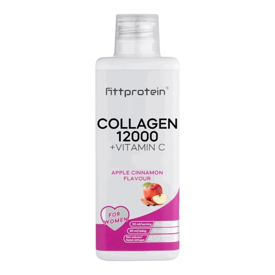 Fittprotein Collagen 12000 +Vitamin C - alma-fahéj - 450 ml