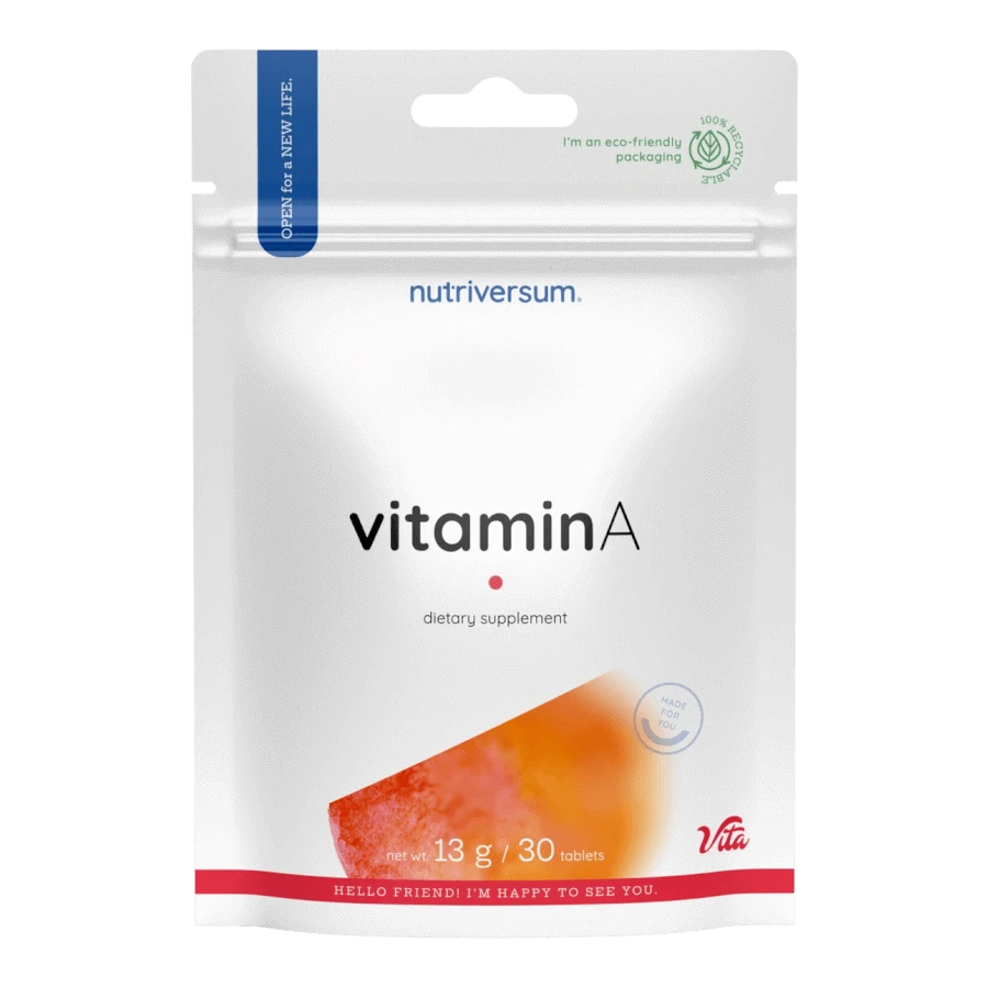 Vitamin A - 30 tabletta - Nutriversum