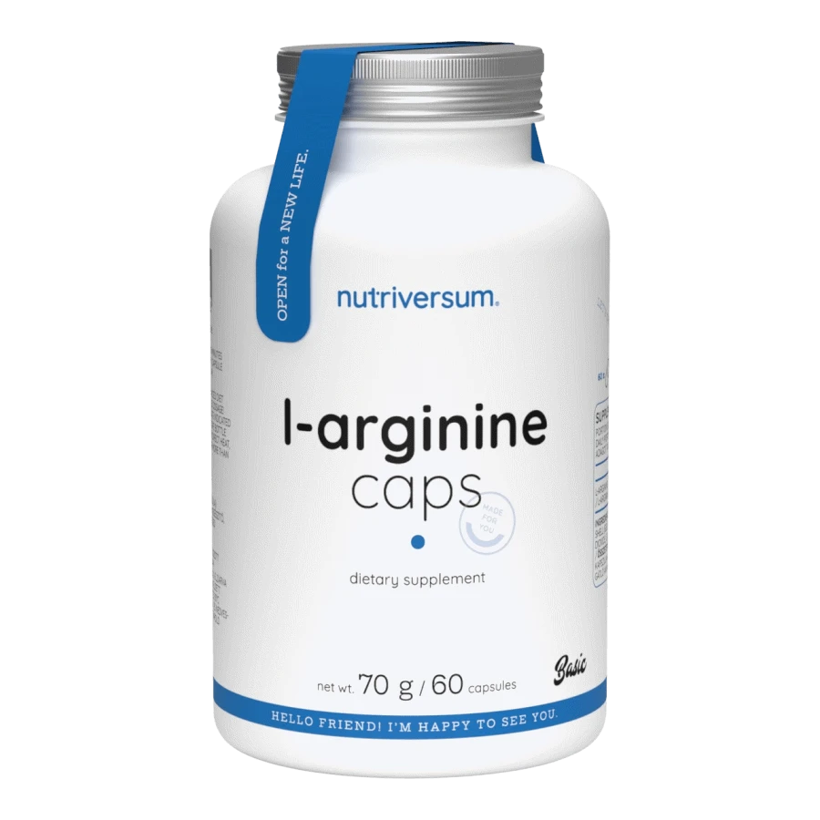 L-Arginine Caps - 60 kapszula - Nutriversum