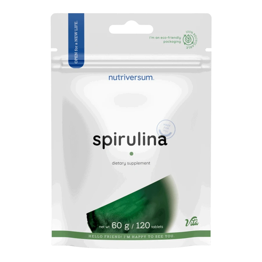 Spirulina - 120 tabletta - Nutriversum