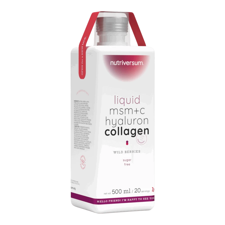 MSM+C Hyaluron Collagen Liquid - 500 ml - erdei gyümölcs - Nutriversum