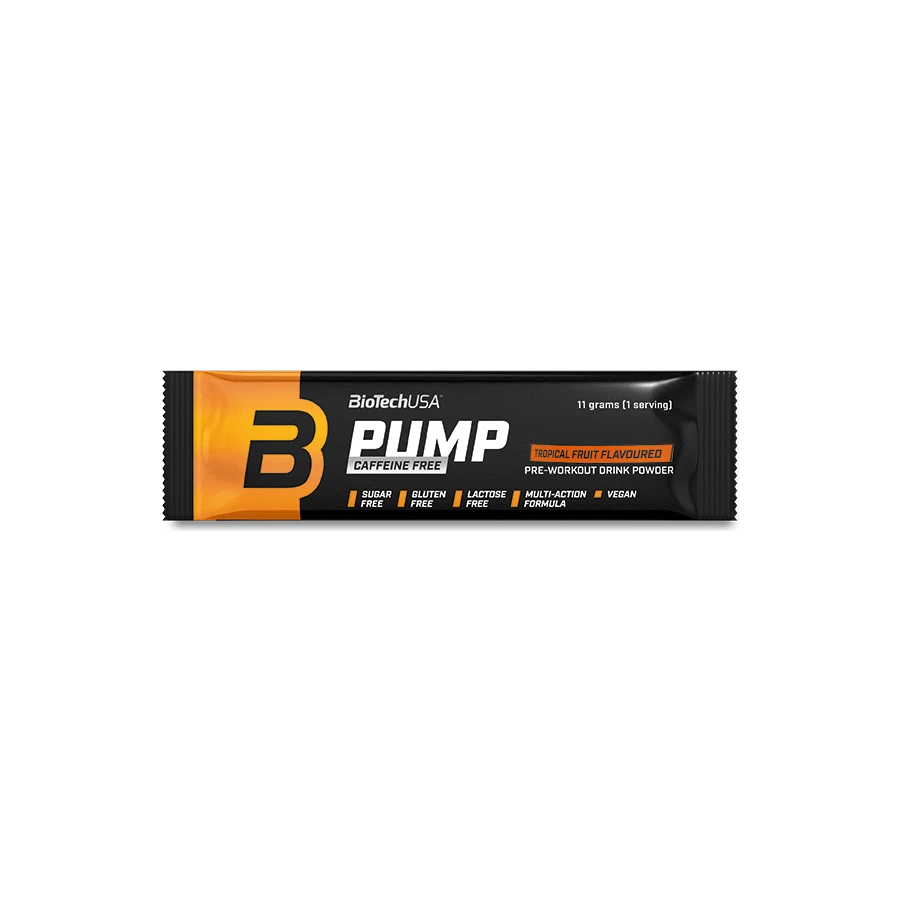 Pump Caffeine free 11g trópusi gyümölcs - BioTech USA