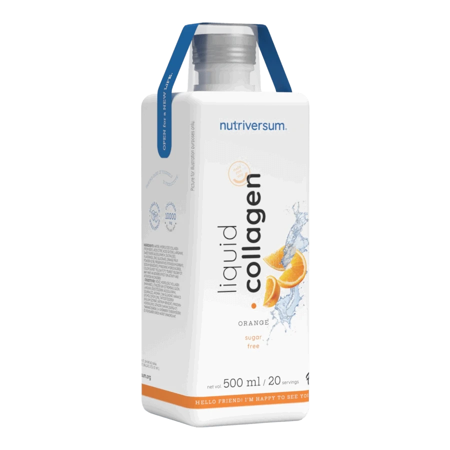 Collagen liquid Sugar Free - 500 ml - narancs - Nutriversum