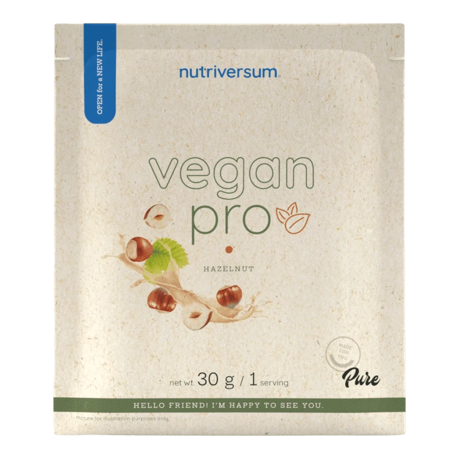 Vegan Pro - 30 g - mogyoró - Nutriversum