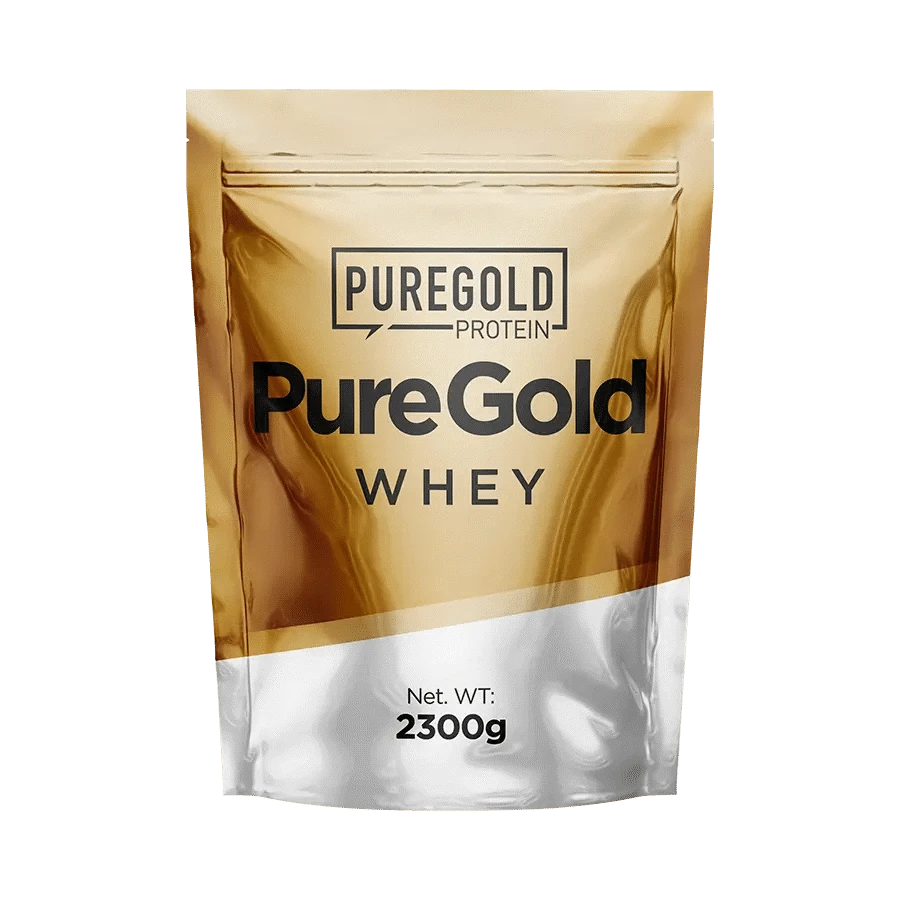 Whey Protein fehérjepor - 2300 g - PureGold - eper