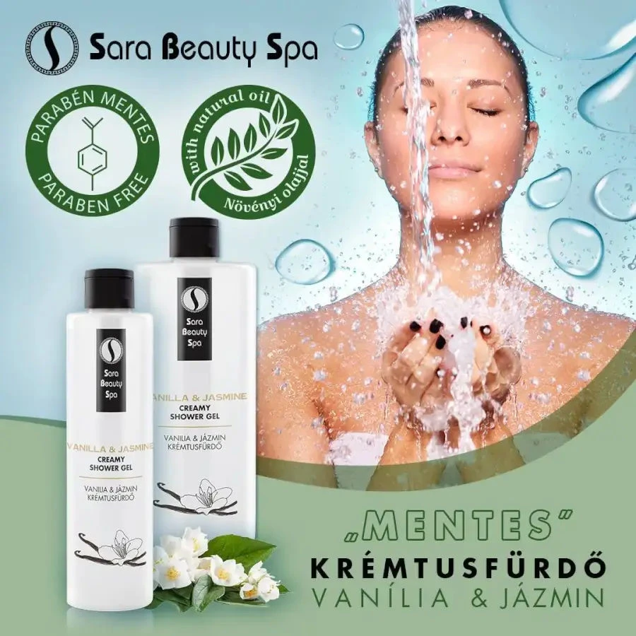 Vanília-jázmin krémtusfürdő - 500ml - Sara Beauty Spa