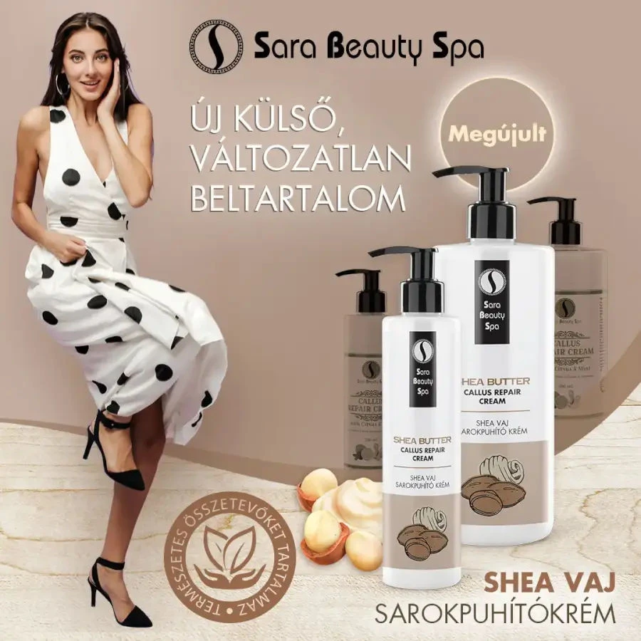 Shea vaj sarokpuhító krém - 250ml - Sara Beauty Spa