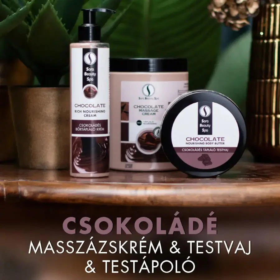 Csokoládés Masszázskrém - 1000ml - Sara Beauty Spa