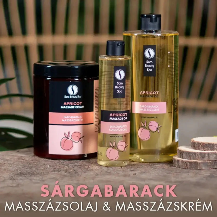 Sárgabarack masszázsolaj - 250ml - Sara Beauty Spa