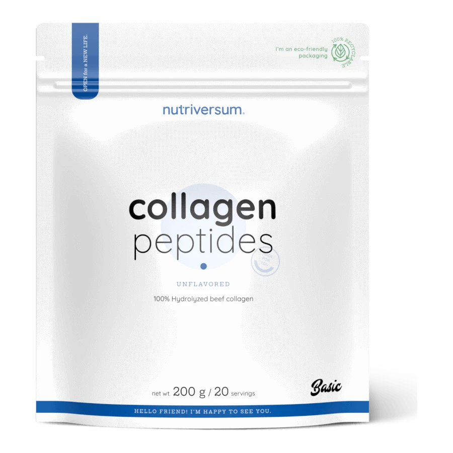 Collagen Peptides marhakollagén peptid por - 200 g - Nutriversum