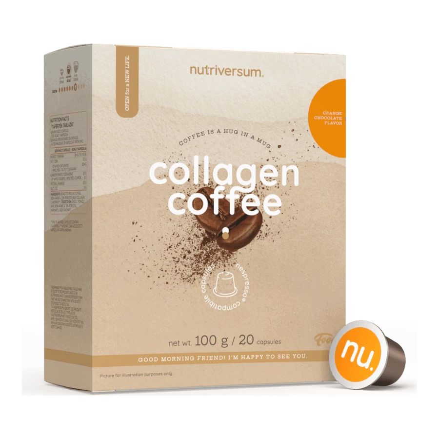 Collagen Coffee - narancsos csokoládé - 20 kapszula - Nutriversum