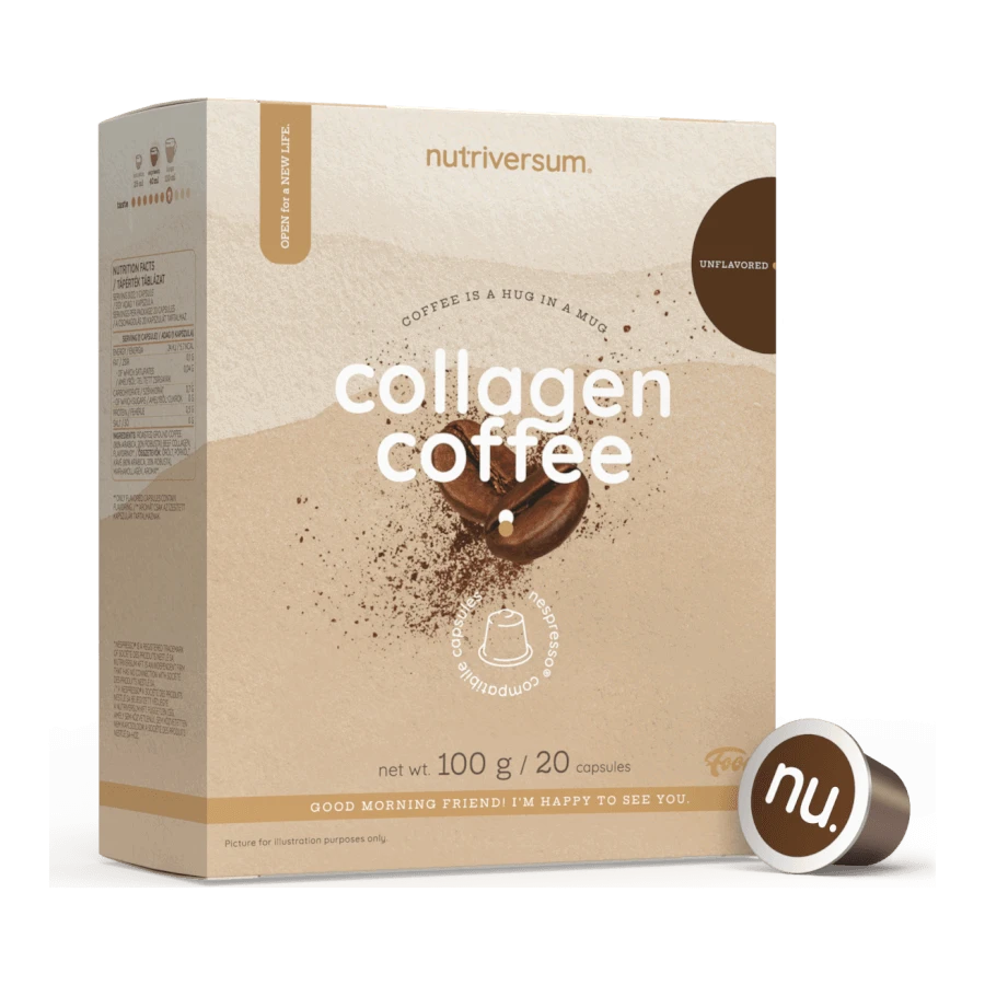 Collagen Coffee - ízesítetlen - 20 kapszula - Nutriversum