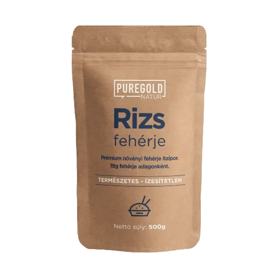 Natur Line Vegan Rizs Fehérje italpor - ízesítetlen 500g - PureGold