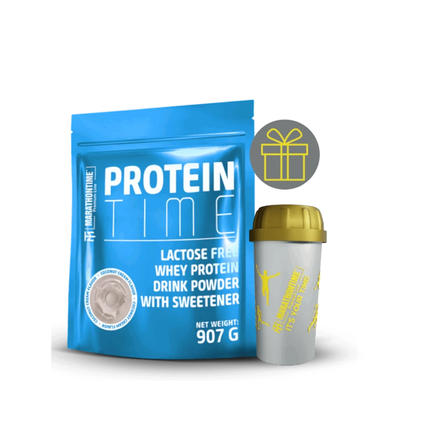 Protein Time Laktázenzimmel Dúsított fehérje kókuszkrémes íz 907 g - Marathontime