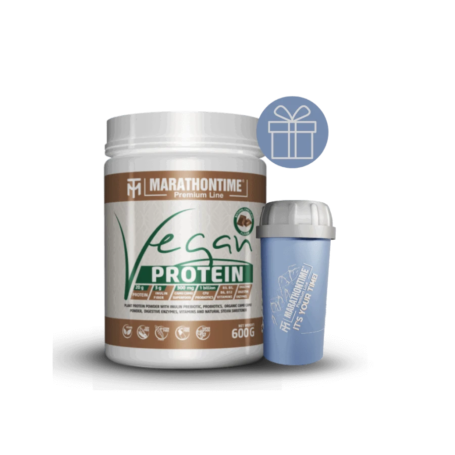 Prémium Vegán protein - csokoládé 600 g - Marathontime