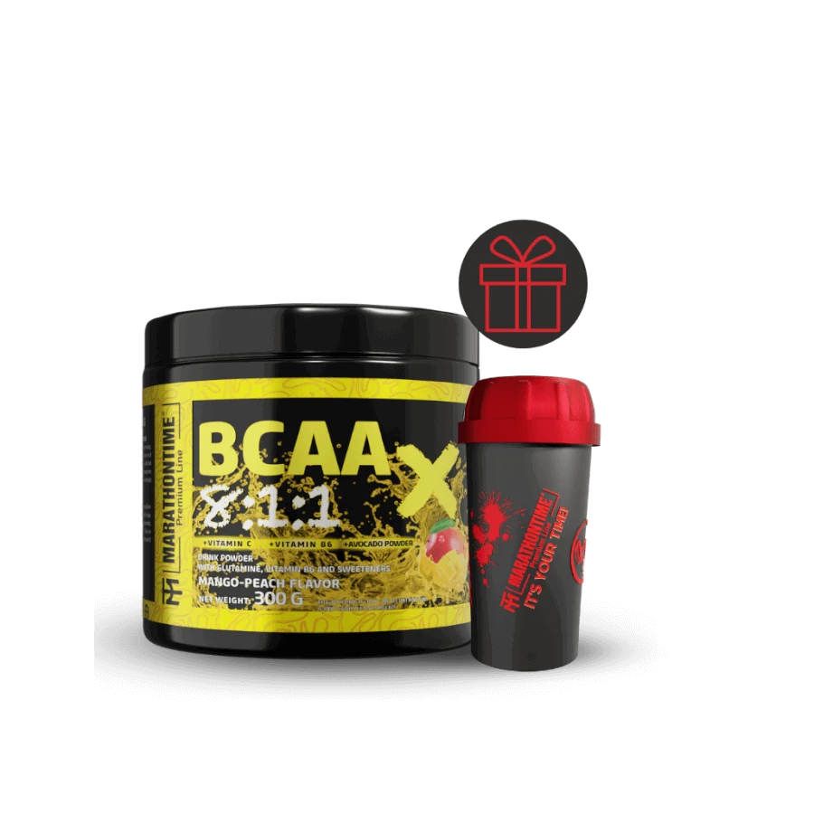 BCAA X 8:1:1 Steviával édesítve - 300 g - mangó barack - Marathontime