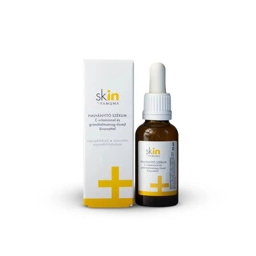 sKIN by Yamuna halványító szérum C vitaminnal és gránátalmamag-őssejt kivonattal 30 ml