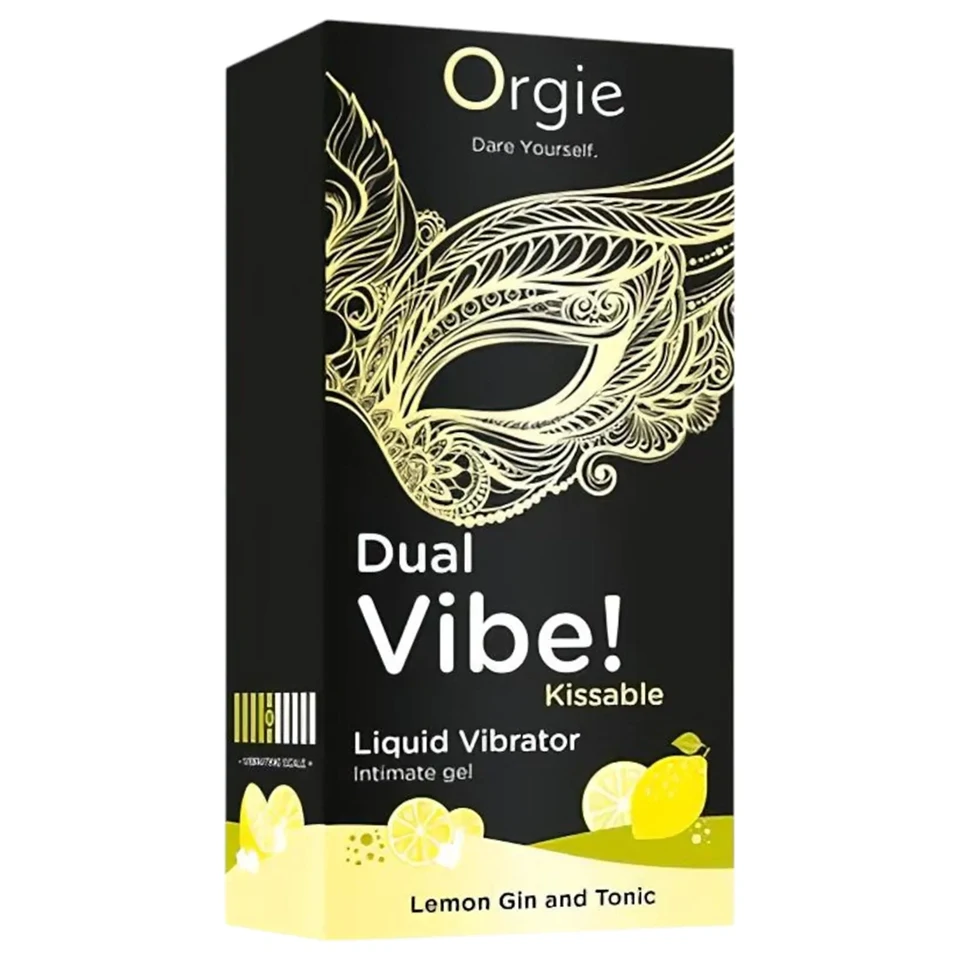 Orgie Dual Vibe - unisex folyékony vibrátor - Gin Tonic