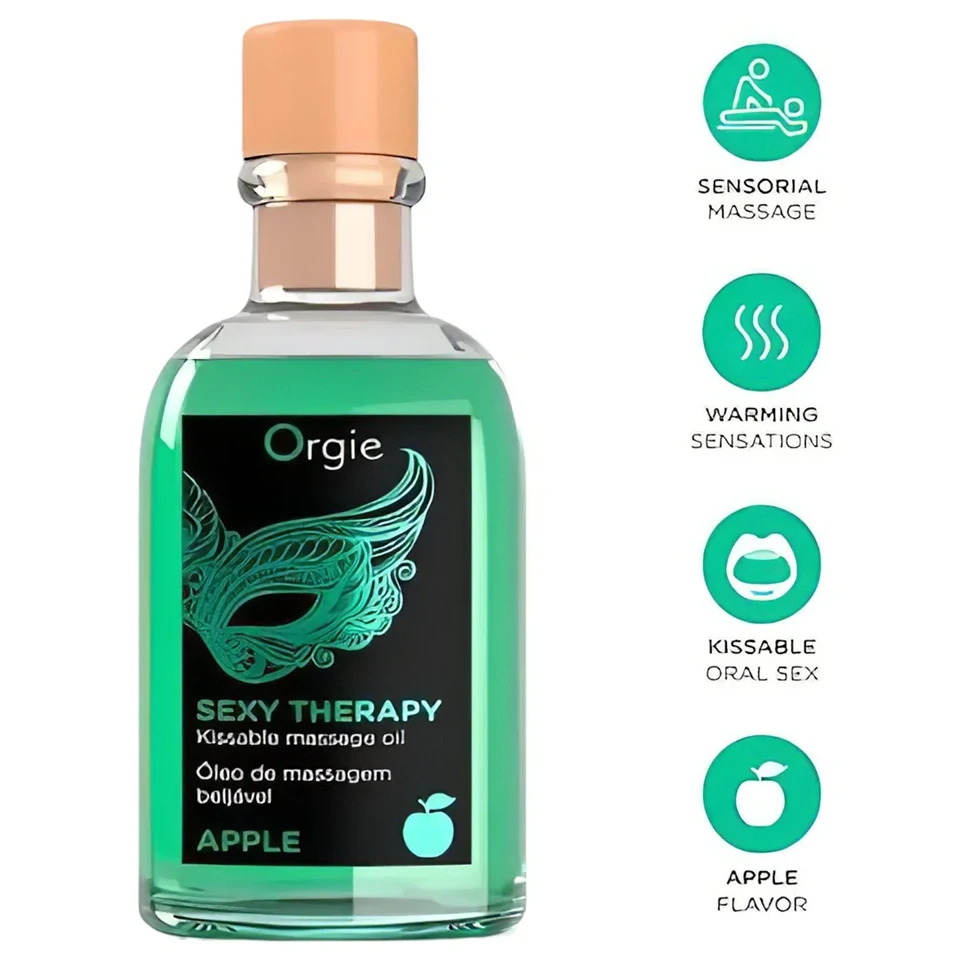 Orgie Sexy Therapy - masszázsolaj szett - alma