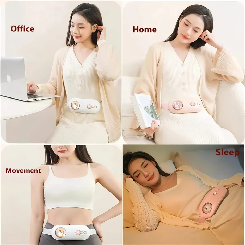 HappyPet Comfort - Menstruációs masszírozó öv (fehér)