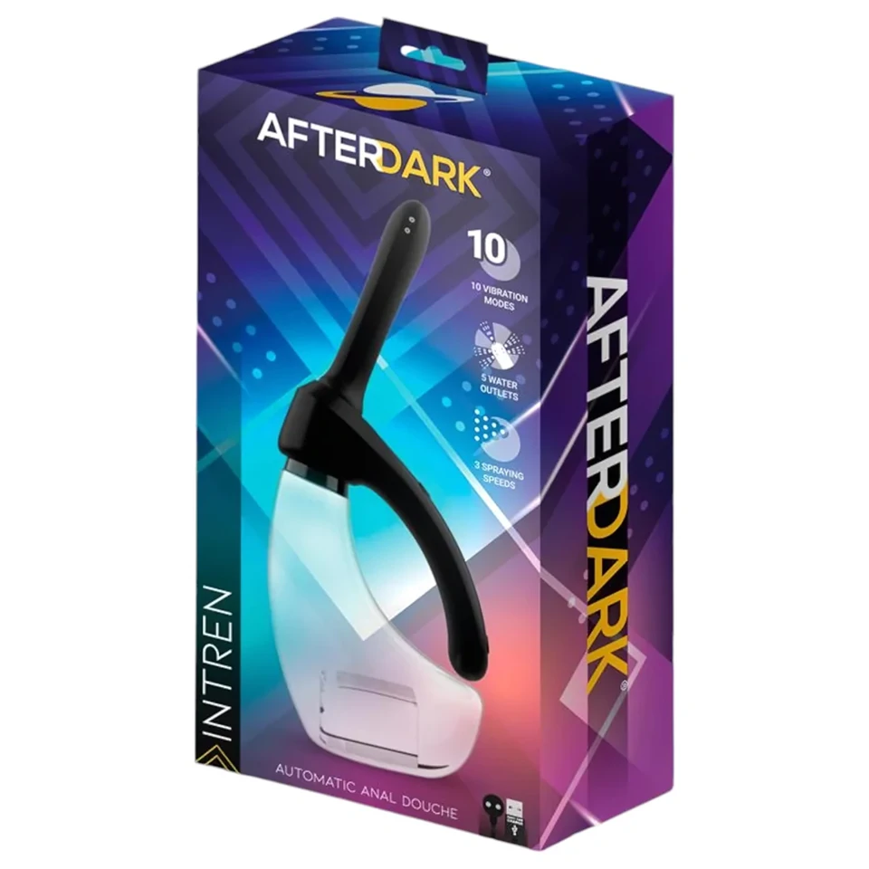 Afterdark - automata, vibrációs anál tisztító (átlátszó)