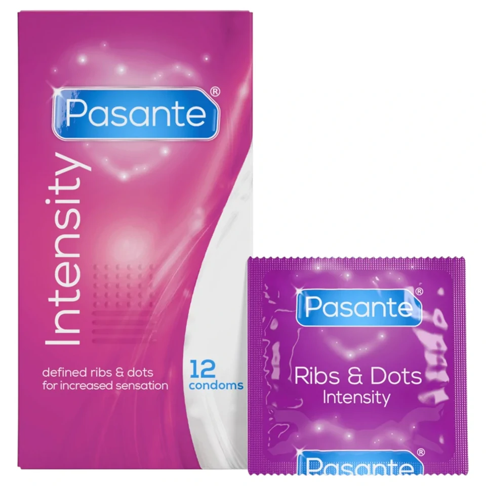 Pasante - bordázott, pontozott óvszer