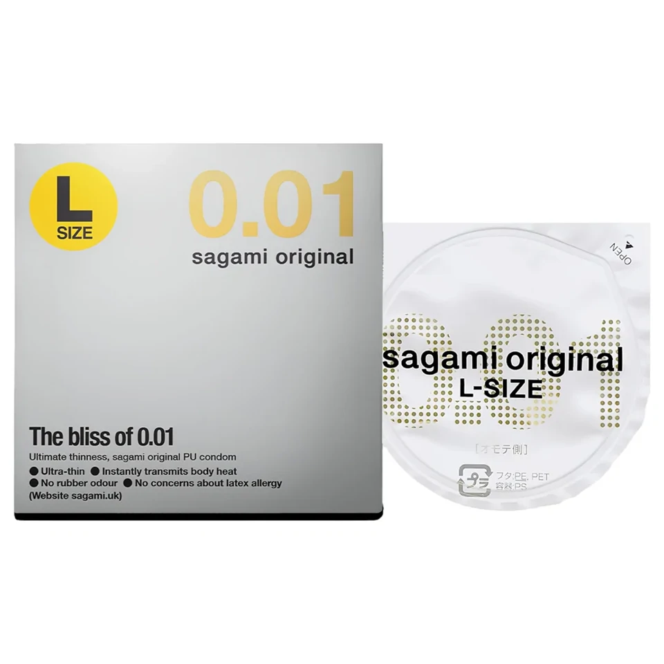 Sagami Original 0,01 L - óvszer - 58mm