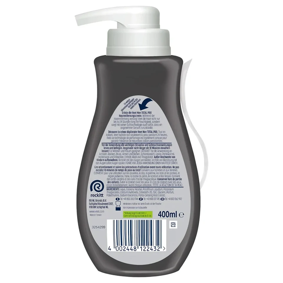 Veet - szőrtelenítő krém férfiaknak (400 ml)