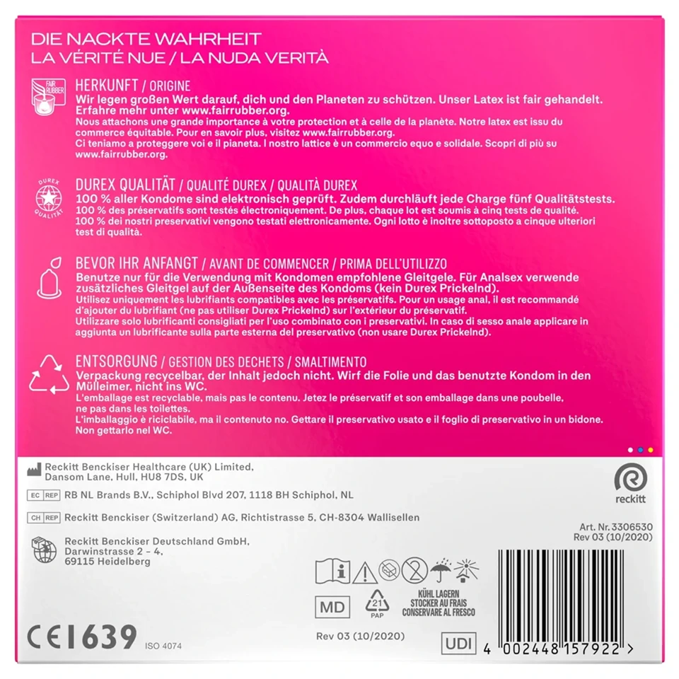 Durex - Pleasure Me óvszer