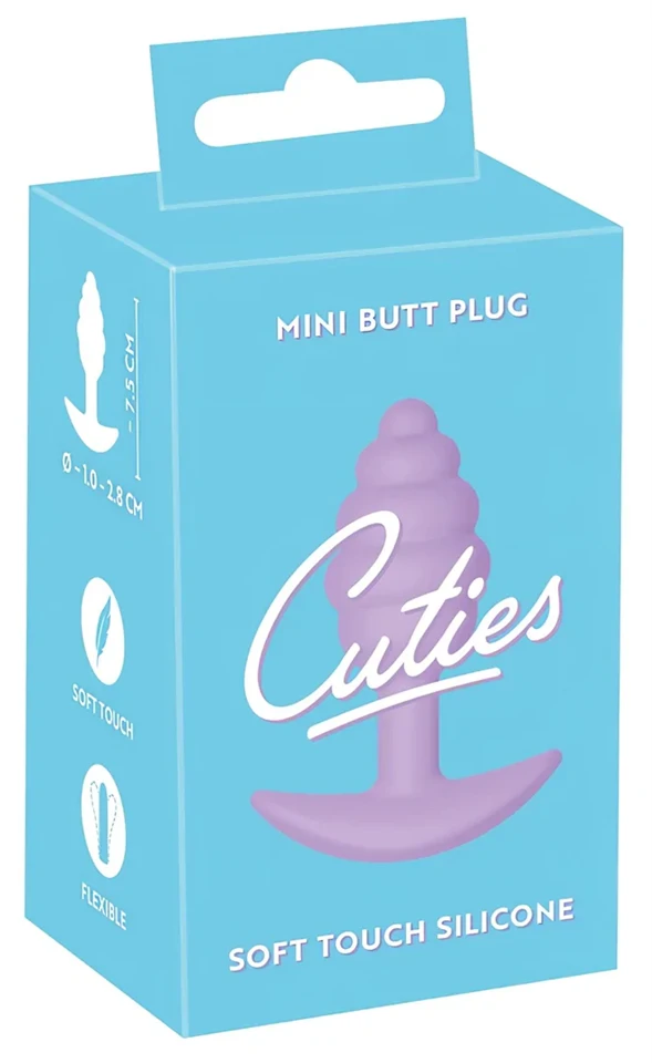 Cuties Mini Butt Plug - szilikon anál plug (lila, 2,8 cm)