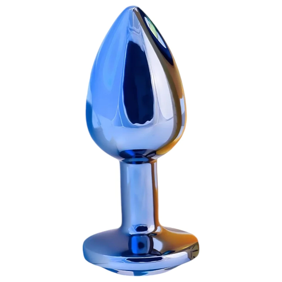 Playboy Tux - butt plug - kicsi (ezüst)