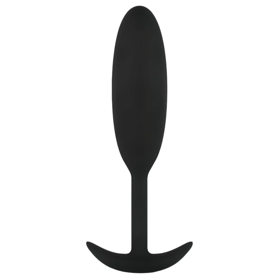 EasyToys Heavy Fulfiller - 54 g-os anál plug - kicsi (fekete)