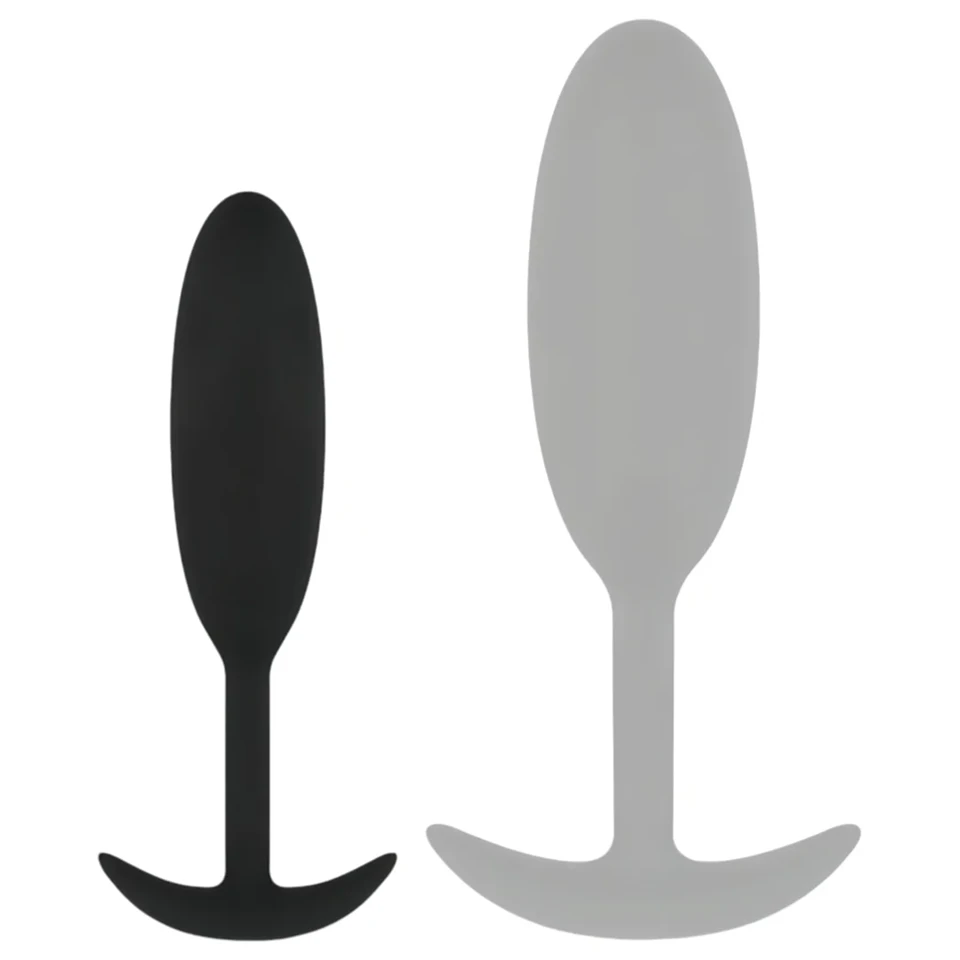 EasyToys Heavy Fulfiller - 54 g-os anál plug - kicsi (fekete)