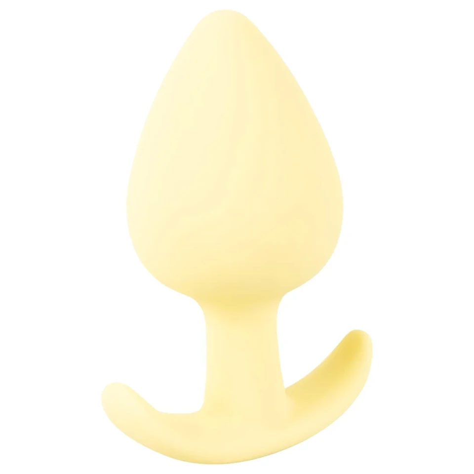 Cuties Mini Butt Plug - szilikon anál plug (sárga, 3,1 cm)